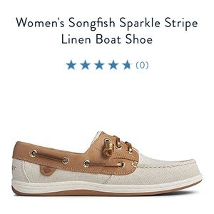 NEW SPERRY’S - Songfish Sparkle Stripe - Size 6.5